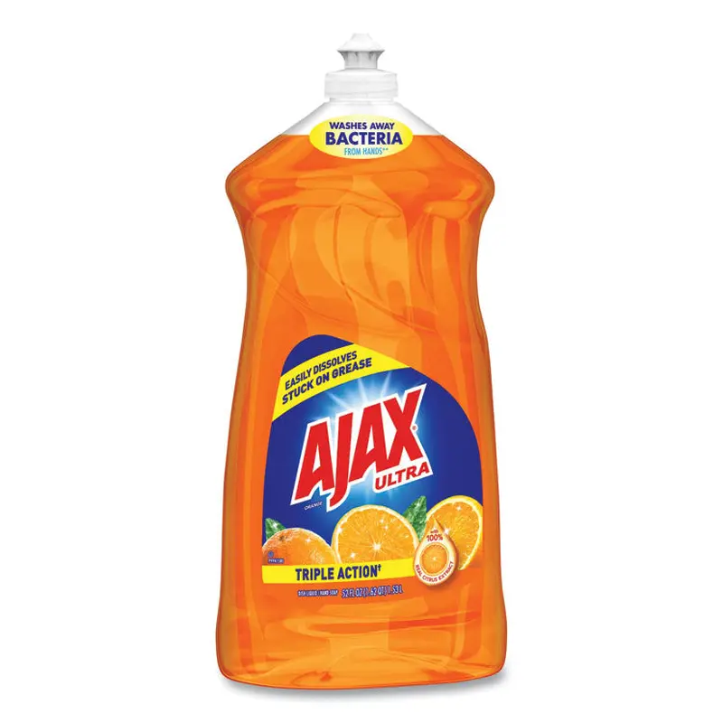 Ajax Dish Detergent, Liquid, Antibacterial, Orange, 52 oz, Bottle (CPC49860) Each