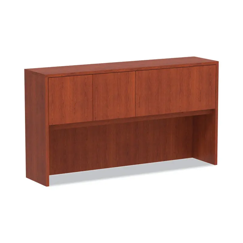 Alera Alera Valencia Series Hutch with Doors, 4 Compartments, 64.75w x 154d x 35.38h, Medium Cherry (ALEVA286615MC) Each