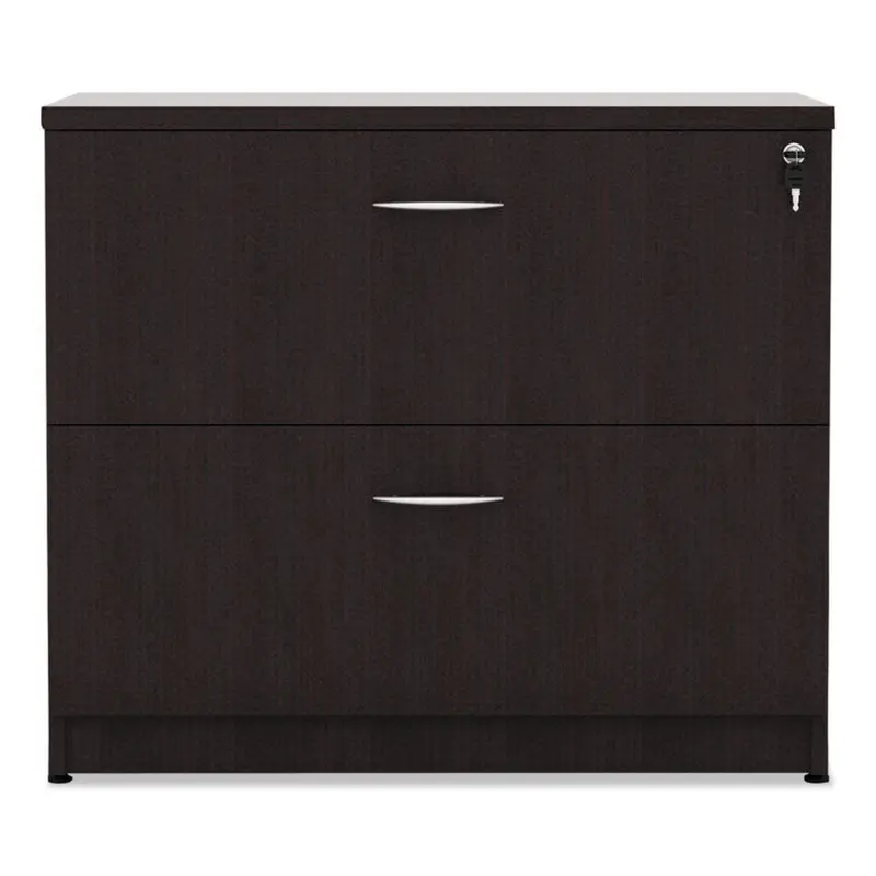 Alera Alera Valencia Series Lateral File, 2 Legal/Letter-Size File Drawers, Espresso, 34" x 22.75" x 29.5" (ALEVA513622ES) Each