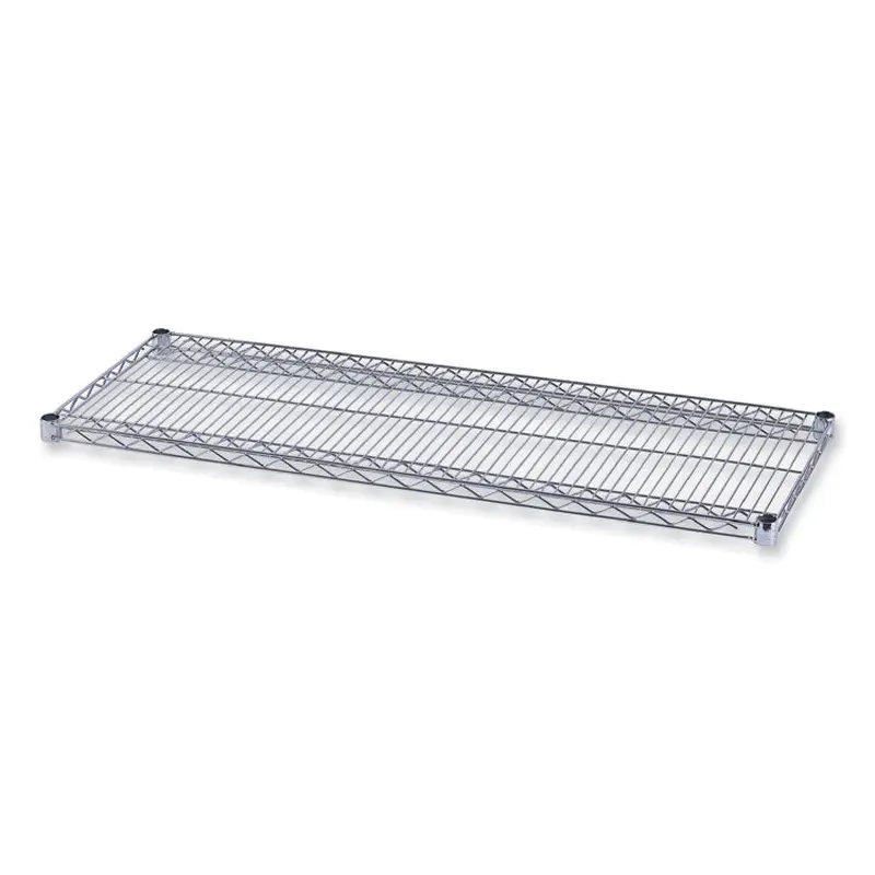 Alera Industrial Wire Shelving Extra Wire Shelves, 48w x 18d, Silver, 2 Shelves/Carton (ALESW584818SR) Pack of 2