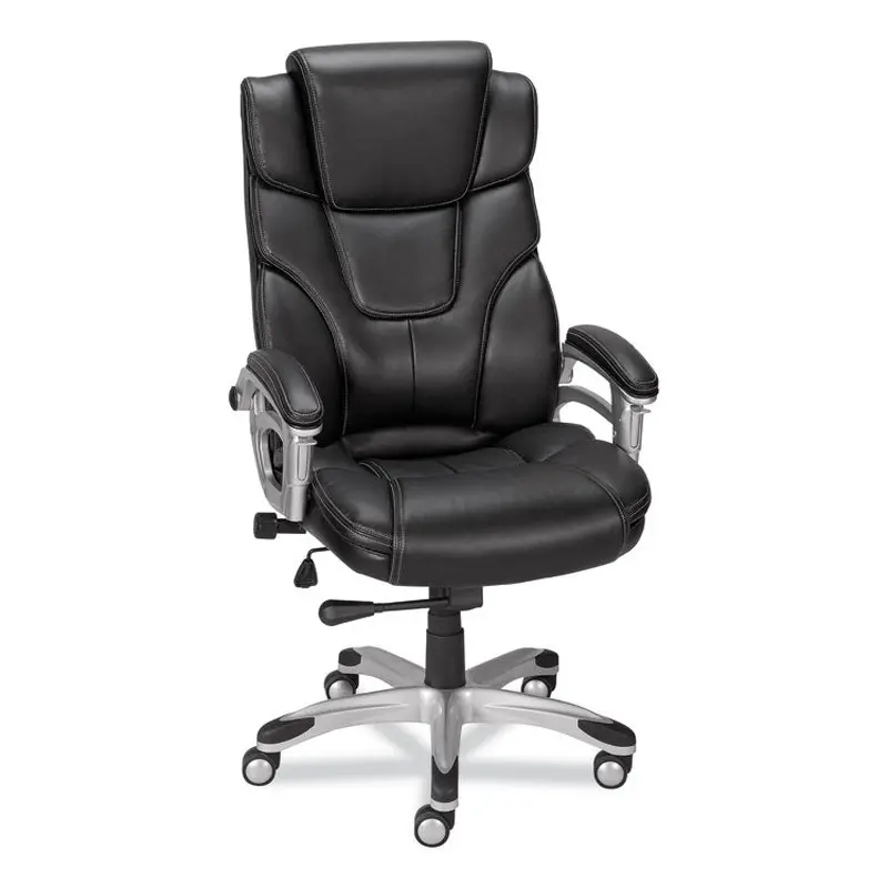 Alera Alera Maurits Highback Chair, Supports Up to 275 lb, Black Seat/Back, Chrome Base (ALEMR41B19) Each
