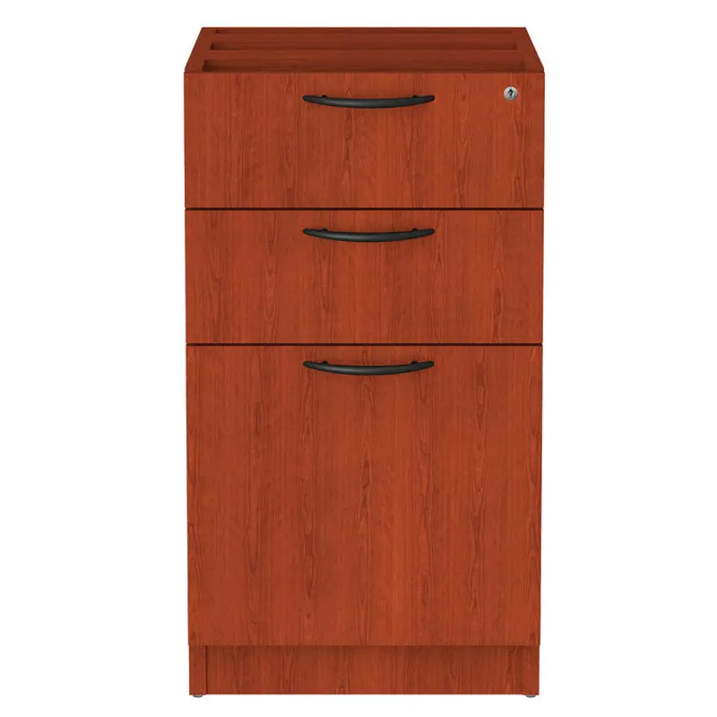 Alera Alera Valencia Series Full Pedestal File, Left/Right, 3-Drawers: Box/Box/File, Legal/Letter, Cherry, 15.63" x 20.5" x 28.5" (ALEVA532822MC) Each