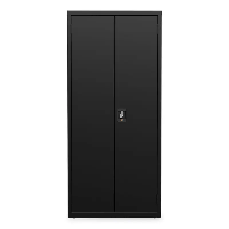 Alera Economy Assembled Storage Cabinets, 4 Shelves, 30" x 15" x 66", Black (ALEHCM6615BK) Each