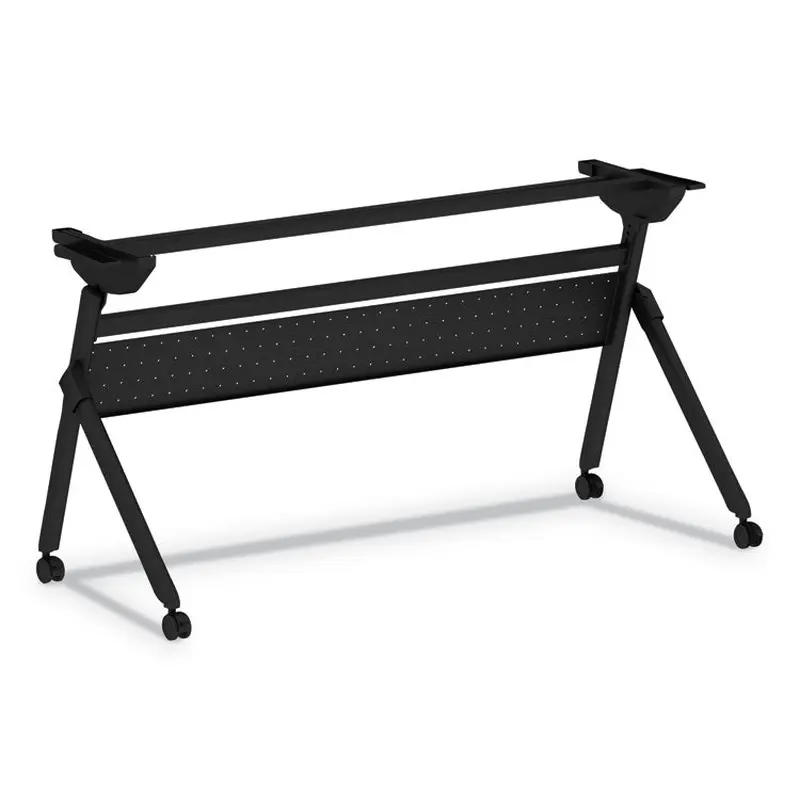 Alera Flip and Nest Table Base, 55.88w x 23.63d x 28.5h, Black (ALEVA7276BK) Each