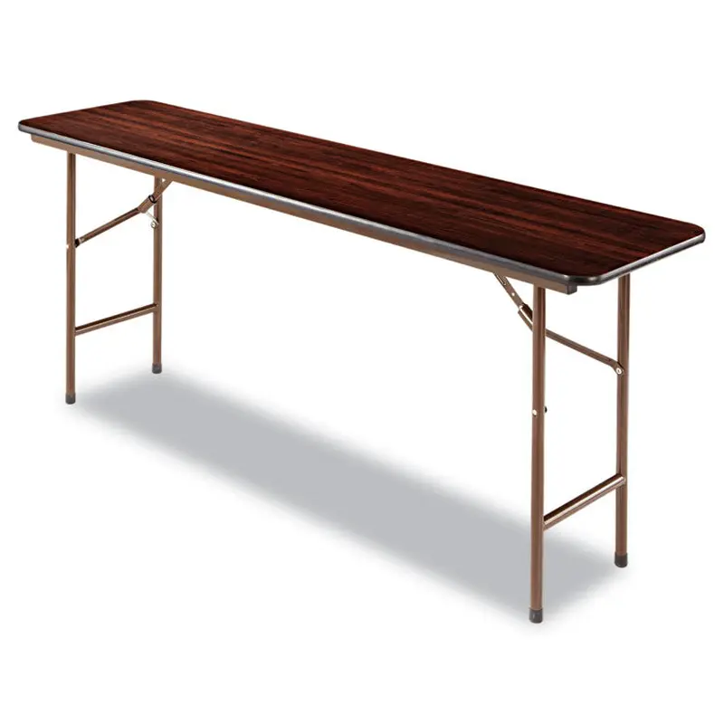 Alera Wood Folding Table, Rectangular, 71.88w x 17.75d x 29.13h, Mahogany (ALEFT727218MY) Each