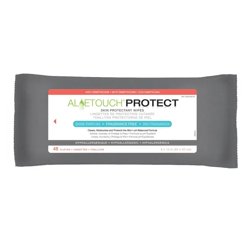 AloeTouch PROTECT Skin Protectant Wipes with Dimethicone, 24 Wipes/Pack, 1 PK (MSC095281H) 1 Pack