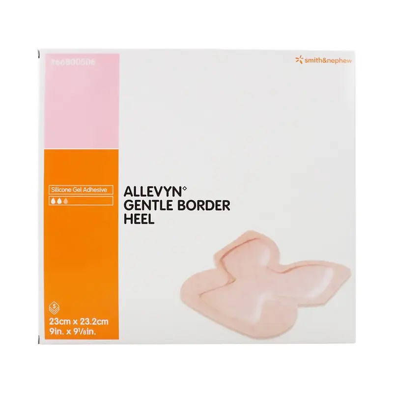 Allevyn Gentle Border Heel Foam Dressing 9 X 9-1/8 Inch With Border Film Backing Silicone Gel Adhesive Heel Sterile (729695_EA) 1/EA