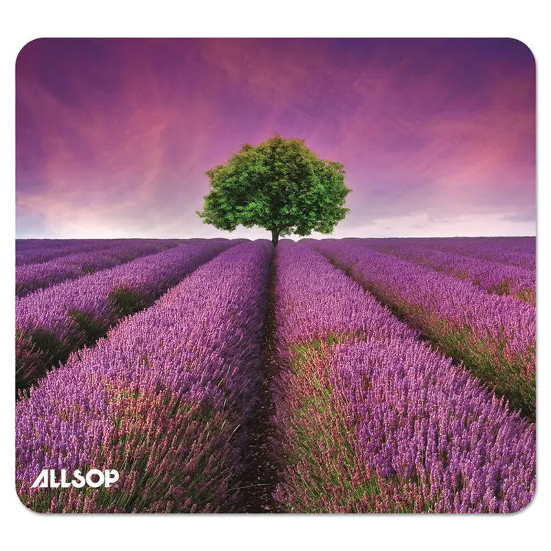 Allsop Naturesmart Mouse Pad, 8.5 x 8, Lavender Field Design (ASP31422) Each