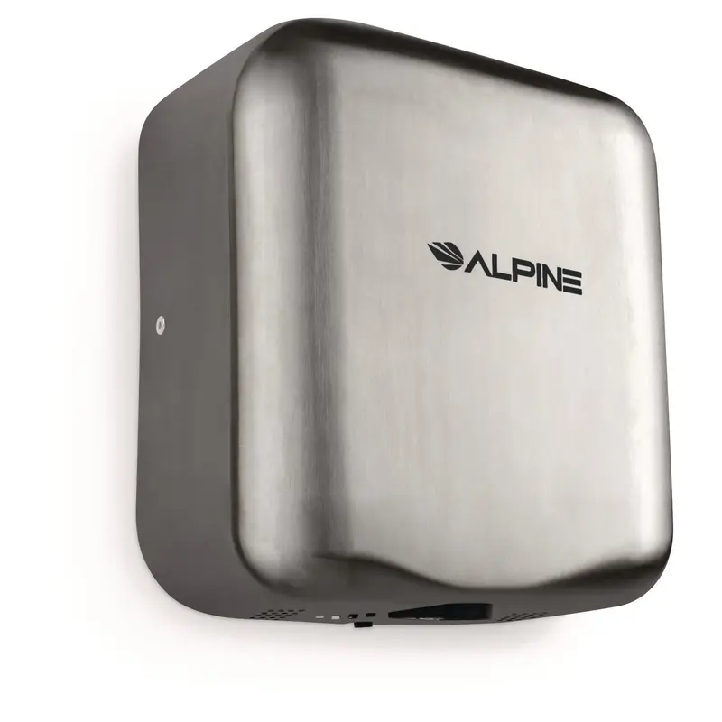 Alpine Industries Hemlock Commercial 220V Automatic Hand Dryer, 6.68 x 11.41 x 12.31, Stainless Steel, Silver (ALHALP40020SSB) Each