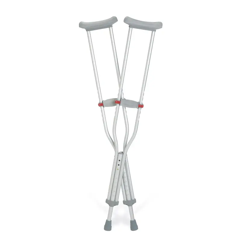 Aluminum Crutches with Red Dot Hand Grip, Youth, 8/CS (G92-214-8) Case of 8