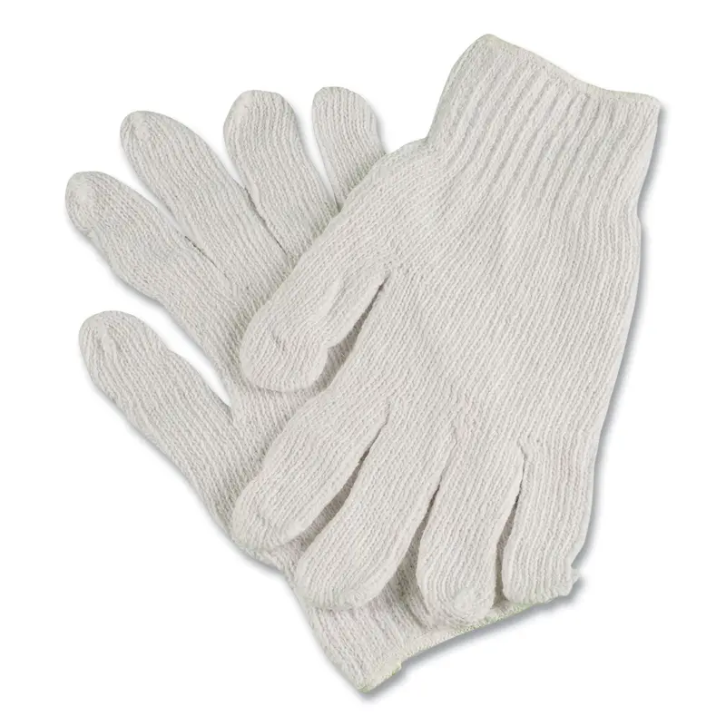 AMBITEX PRO CTPS400/NLW Series Natural White String Knit Gloves, 7 gauge, Medium, White, 12 Pairs (TXICTPS400MDNLW) 1 Dozen