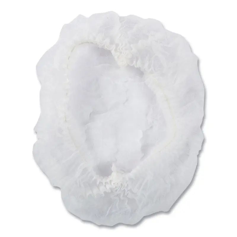 AmerCareRoyal Latex-Free Operating Room Cap, Pleated, Polypropylene, 21", White, 100 Caps/Pack, 10 Packs/Carton (RPPRP110NWP) Case of 1000