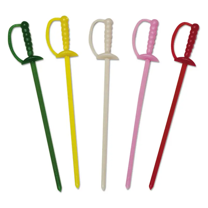AmerCareRoyal Sword Picks, 3.25", Assorted Colors, 10,000/Carton (RPPRP147)