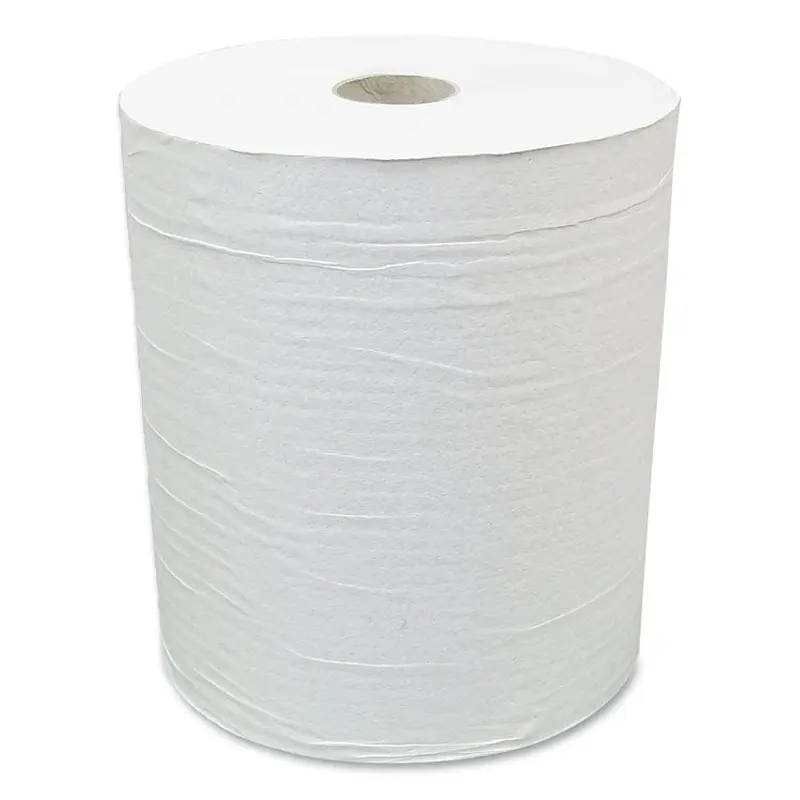 American Paper Converting Hardwound Paper Towel Roll, Eco Green Paper, 1-Ply, 7.88" x 800 ft, White, 6/Carton (APAEN80166) Each