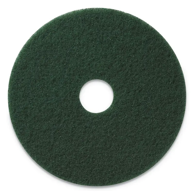 Americo Scrubbing Pads, 17" Diameter, Green, 5/Carton (AMF400317) Case of 5
