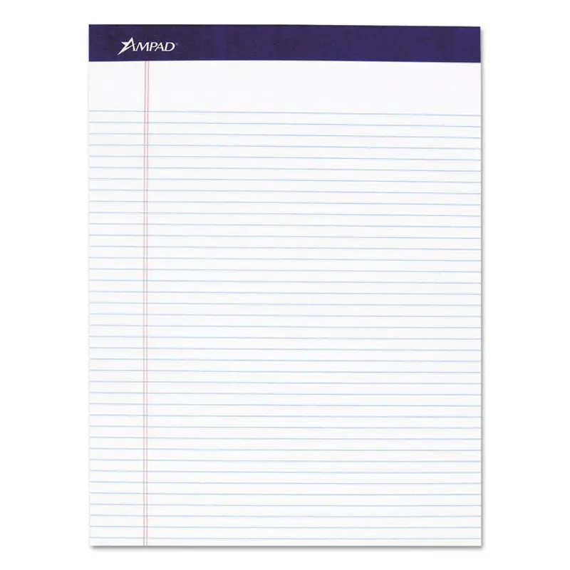 Ampad Legal Ruled Pads, Narrow Rule, 50 White 8.5 x 11.75 Sheets, 4/Pack (TOP20315) Pack of 4