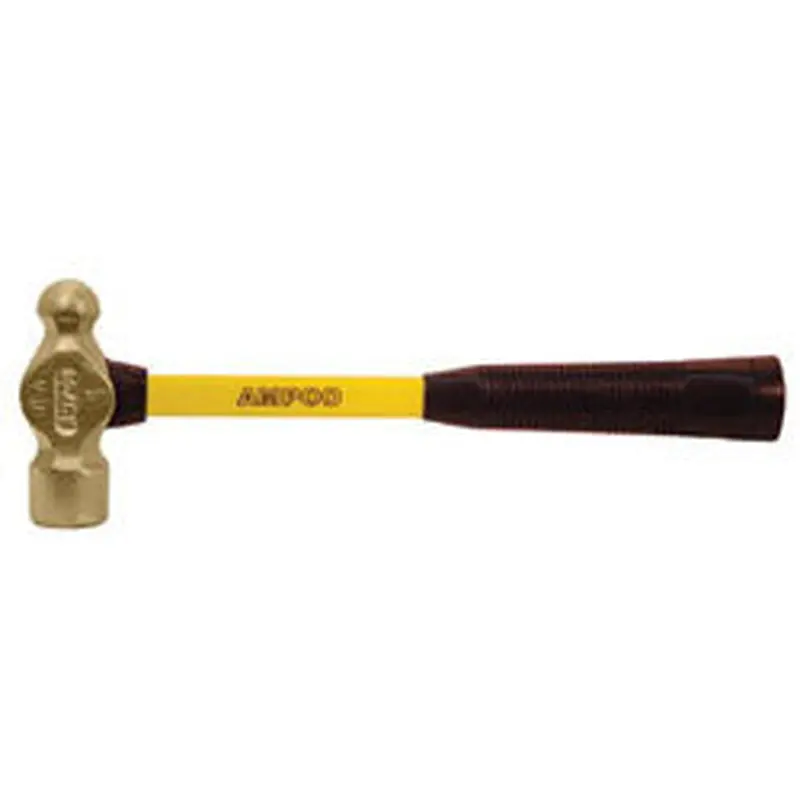 Ampco Safety Tools Engineers Ball Peen Hammers, 2 lb, 14 in L (065-H-4FG) Each