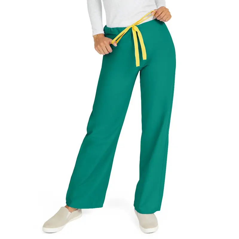 AngelStat Unisex Reversible Scrub Pants with Drawstring Waist, Emerald, Size XL, Angelica Color Code, 1 EA (600NJTXL-CA) Each