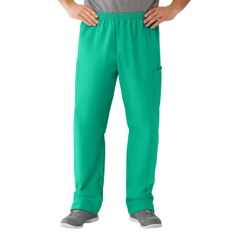 AngelStat Unisex Cargo Scrub Pants with Elastic Waist, Jade, Regular Inseam, Size XL, 1 EA (674NTJXLM) Each