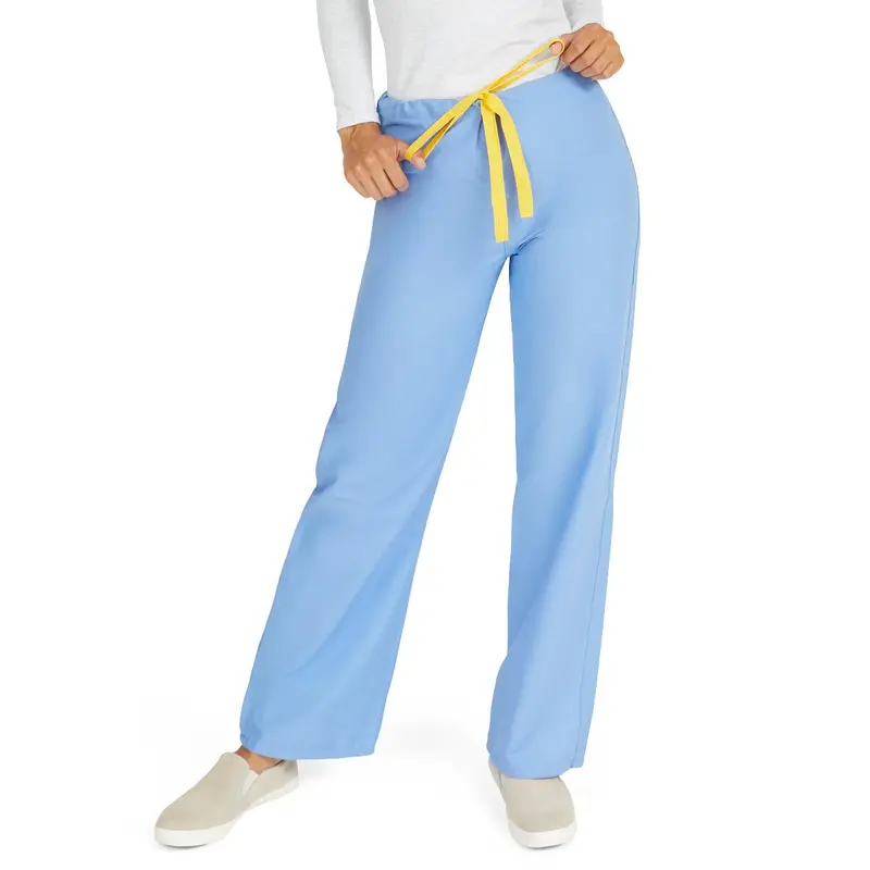 AngelStat Unisex Reversible Scrub Pants with Drawstring Waist, Ceil Blue, Size XS, Angelica Color Coding, 1 EA (M600NTHXS-CA) Each