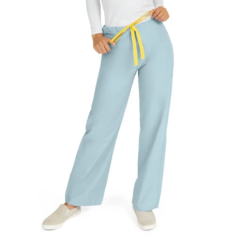 AngelStat Unisex Reversible Scrub Pants with Drawstring Waist, Misty, Size M, Color Code, 1 EA (M600NTZM-CM) Each