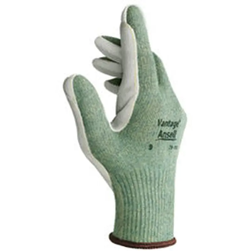 Ansell Vantage Heavy Cut Protection Gloves, Size 10, Mint, Leather (012-70-765-10) 12 Pairs