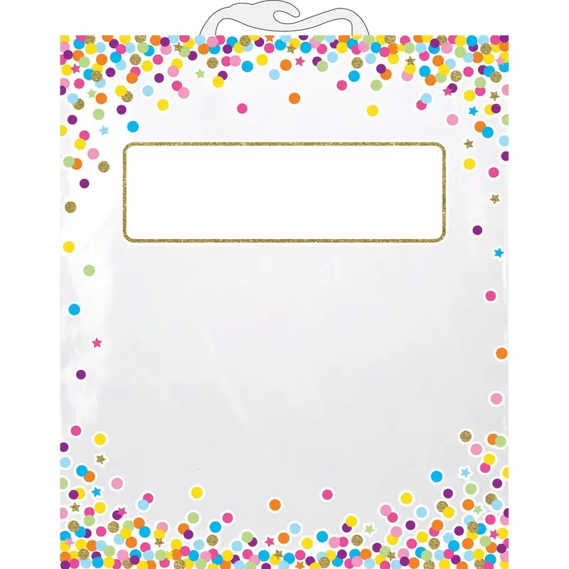 Ashley Student Carry Storage Bag - Multi - Poly, Plastic - 6/Pack - Document, Student, Pictures, Project, Home (ASH10566) Pack of 6