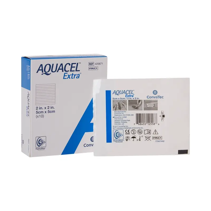Aquacel Extra Gelling Fiber Wound Dressing 2 X 2 Inch Square Sterile (785781_EA) 1/EA