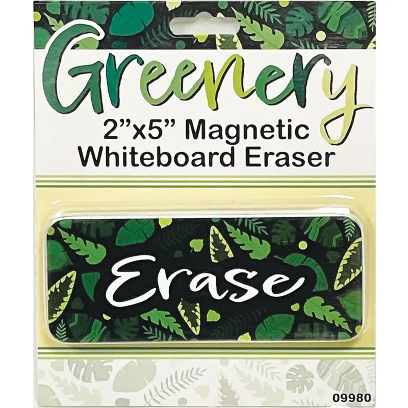 Ashley Magnetic Whiteboard Eraser - 2" x 5", Magnetic, Durable - Multicolor - Foam, Felt (ASH09980) Each
