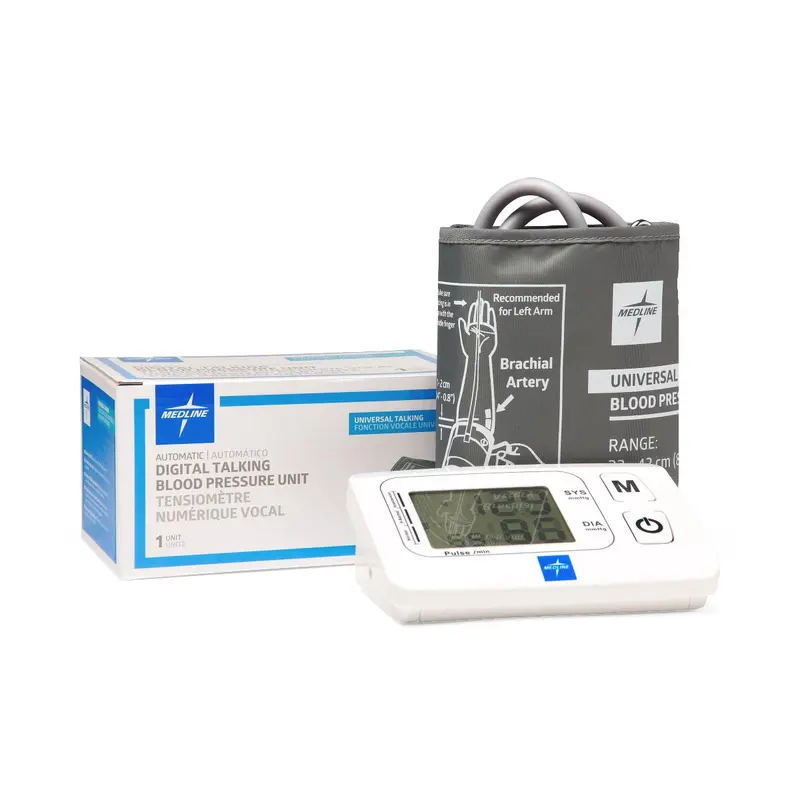 Automatic Digital Blood Pressure Unit with Universal-Sized Cuff and Talking Feature, 1 EA (MDS1001UT) Each