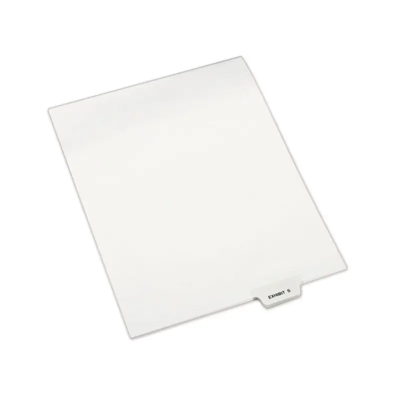 Avery® Avery-Style Preprinted Legal Bottom Tab Dividers, Exhibit S, Letter, 25/Pack (AVE12392) Pack of 25