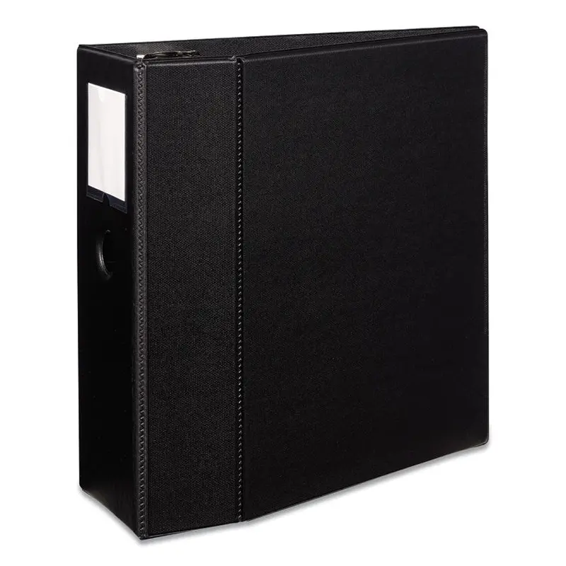 Avery Durable Non-View Binder with DuraHinge and EZD Rings, 3 Rings, 5" Capacity, 11 x 8.5, Black, (8901) (AVE08901) Each