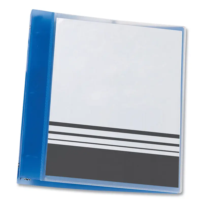 Avery Flexible View Binder with Round Rings, 3 Rings, 1" Capacity, 11 x 8.5, Blue (AVE17675) Each