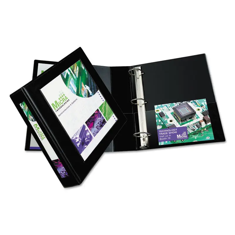Avery Framed View Heavy-Duty Binders, 3 Rings, 2" Capacity, 11 x 8.5, Black (AVE68032) Each