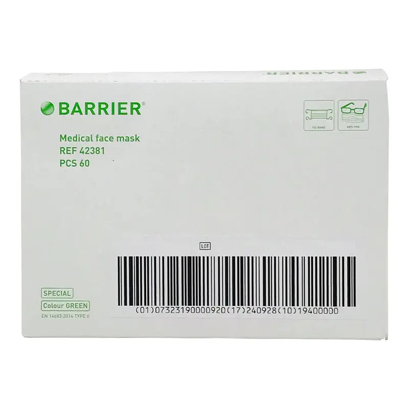 Barrier Special Surgical Mask Anti-fog Not Rated Tie Closure One Size Fits Most (822940_CS) 600/CS