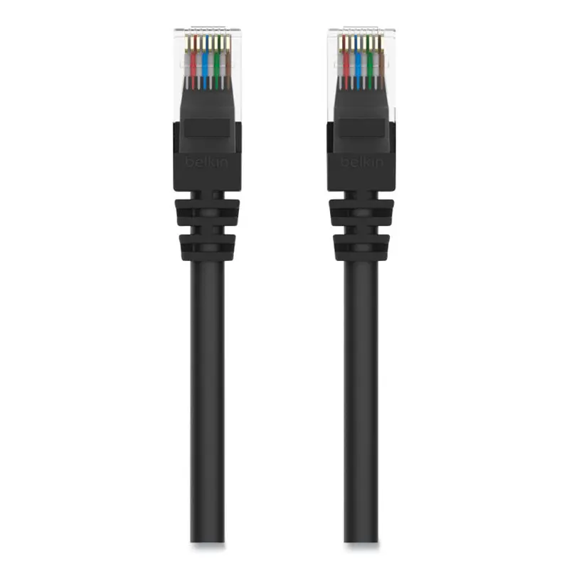 Belkin CAT6 UTP Computer Patch Cable, 5 ft, Black (BLKA3L98005BLKS) Each