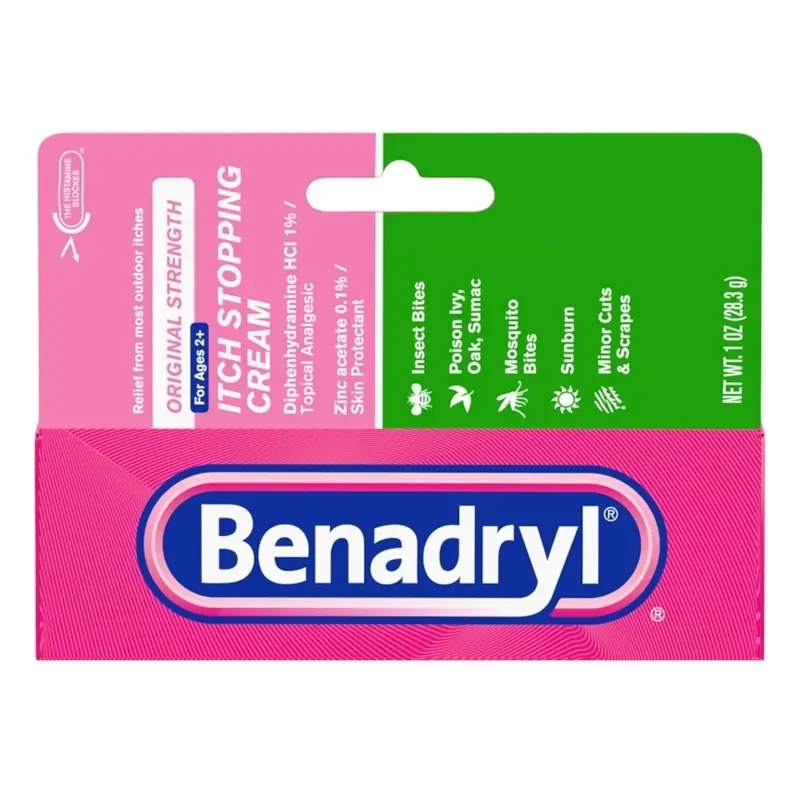 Benadryl Itch Relief 1% Strength Cream 1 oz. Tube (436675_EA) 1/EA