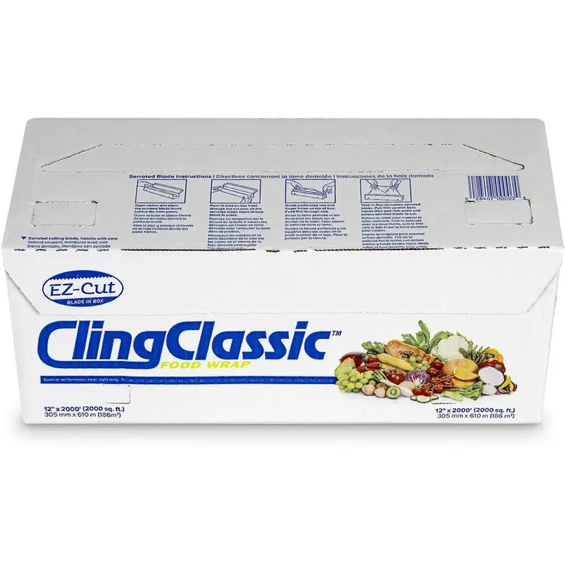 Berry Prof Grade Plastic Food Wrap, 12" x 2000', Clear (WBI30550200) Each