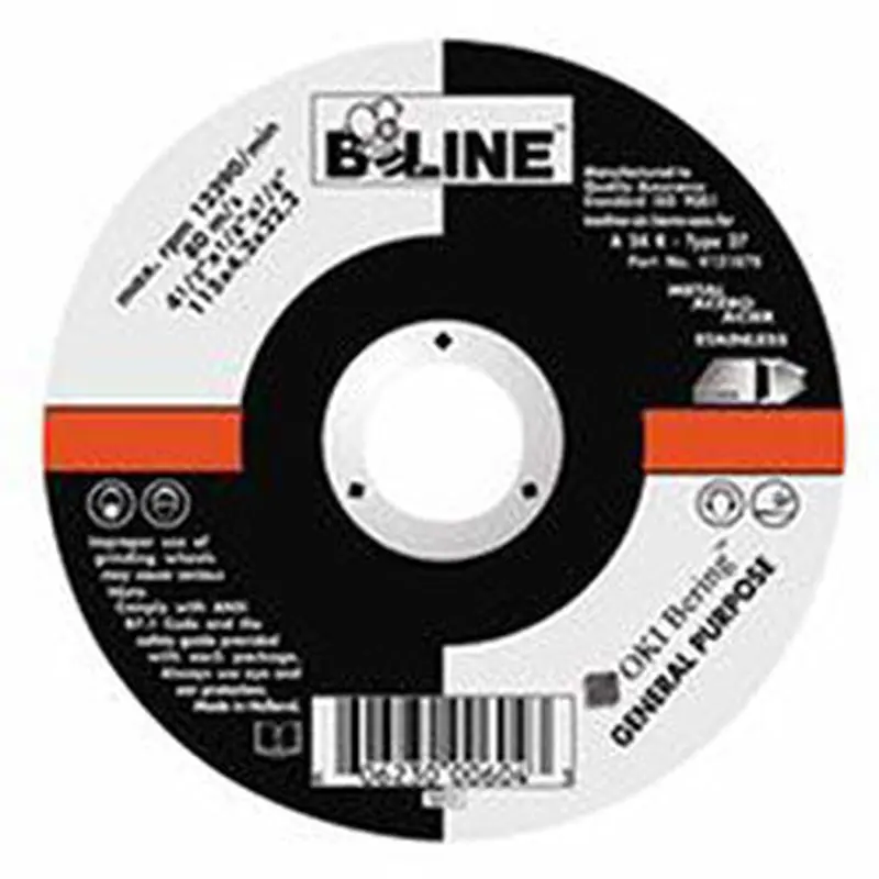 Bee Line Abrasives Depressed Center Combo Wheel, 4-1/2 in dia, 1/8 in Thick, 7/8 in Arbor, 30 Grit (903-4121878) Each