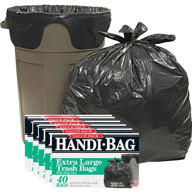 Berry Trash Bags, 33 Gallon, .7 mil, 32" x 40", 40/BX, Black (WBIHAB6FTL40CT) Case of 240