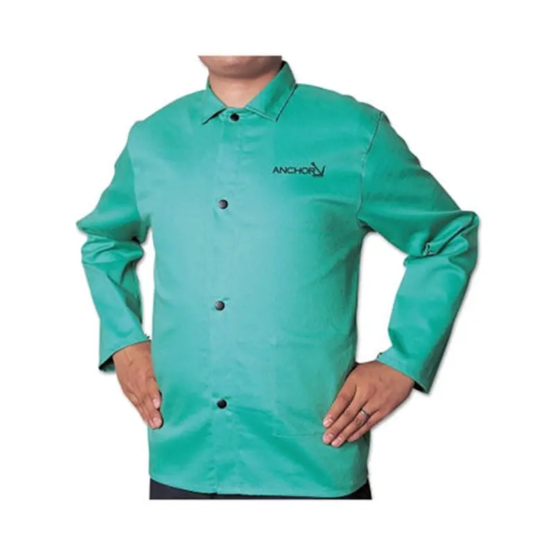 Best Welds Flame Retardant (FR) Cotton Sateen Jacket, Large, Visual Green (902-CA-1200-L) Each