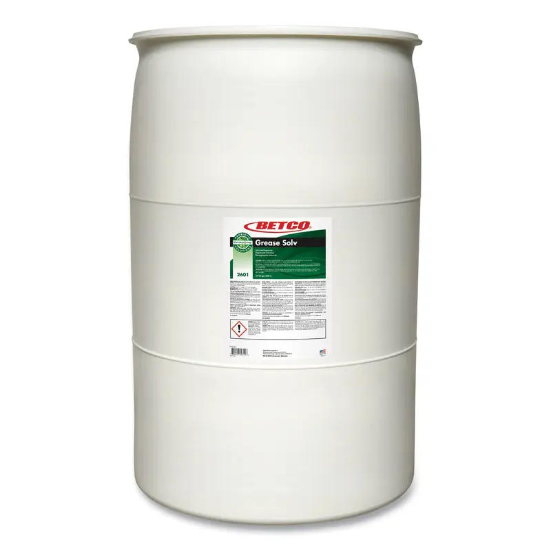Betco BioActive Solutions Grease Solv, 55 gal Drum (BET26015500) Each