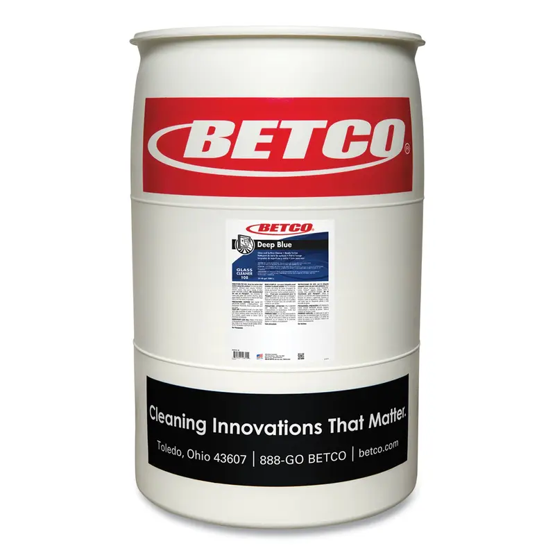 Betco Deep Blue Glass and Surface Cleaner, 55 gal Drum (BET1085500) Each
