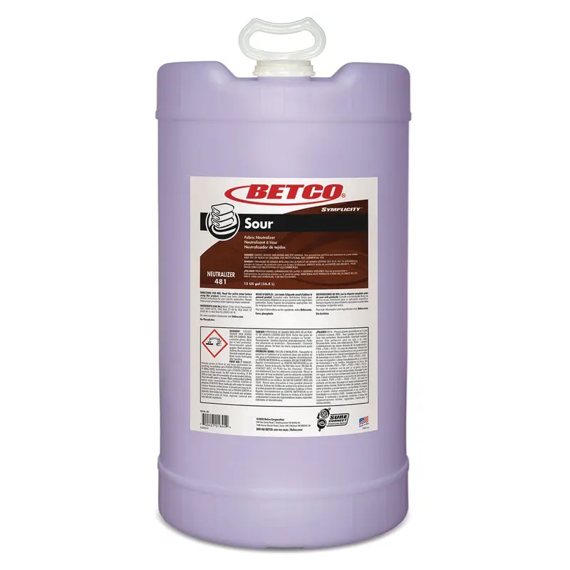 Betco Symplicity Sour Fabric Neutralizer, 15 gal Drum (BET4817700) Each