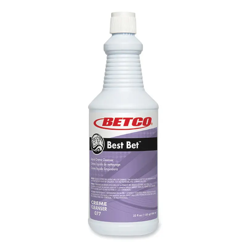 Betco Best Bet Liquid Creme Cleanser, Mint, 32 oz Bottle, 12/Carton (BET771200) Case of 12