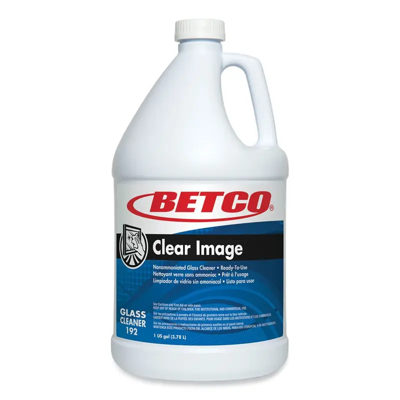 Betco Clear Image Glass and Surface Cleaner, Rain Fresh Scent, 1 gal Bottle, 4/Carton (BET1920400) Case of 4