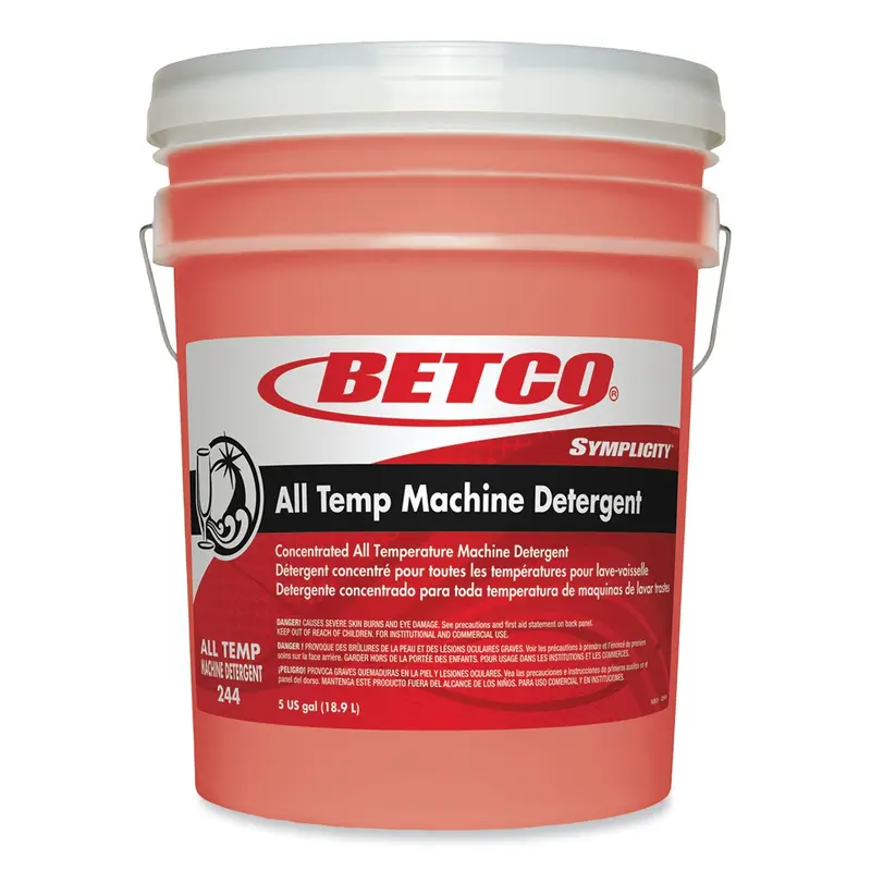 Betco Symplicity All Temp Machine Detergent, 5 gal Pail (BET2447800) Each