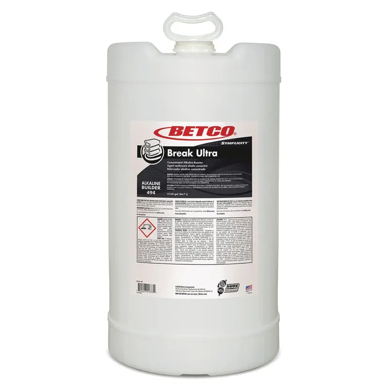 Betco Symplicity Break Ultra Alkaline Booster, 15 gal Drum (BET4947700) Each