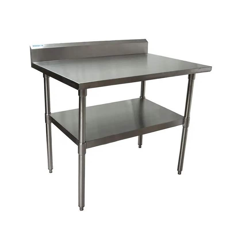 BK Resources Stainless Steel 5" Riser Top Tables, 48w x 30d x 39.75h, Silver, 2/Pallet (BKE2VTR54830) Each