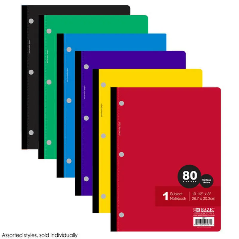 1-SUBJECT WIRELESS NOTEBOOK 80 SHEET